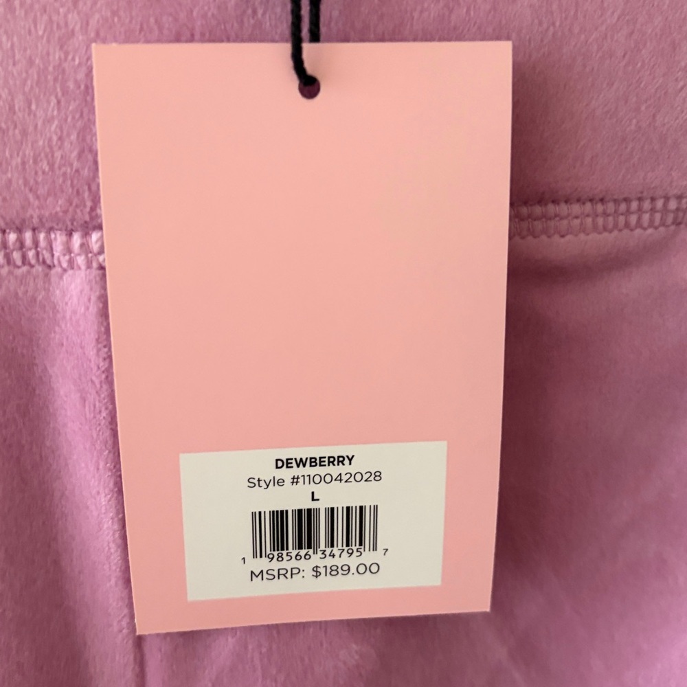 NWT Juicy Couture Velour tracksuit hoodie and shorts set size L choose one set - Picture 13 of 14